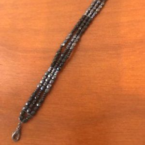 7" black bracelet